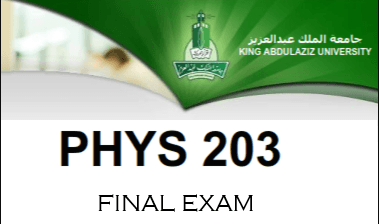 اشتراك النهائي - فيزياء 203 - 1447